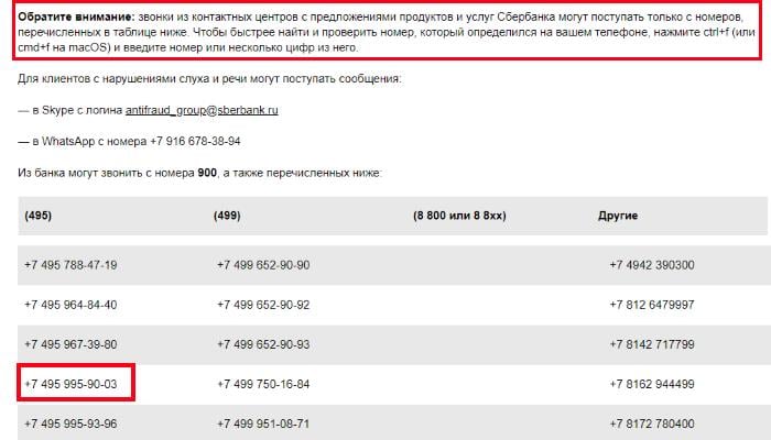Telepon dari Sberbank