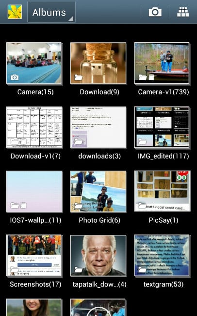 Gambar Kecil di Galeri Android