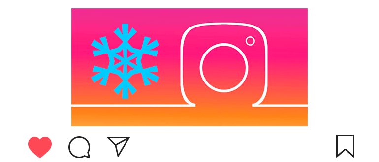 Cara membuat salju di Instagram