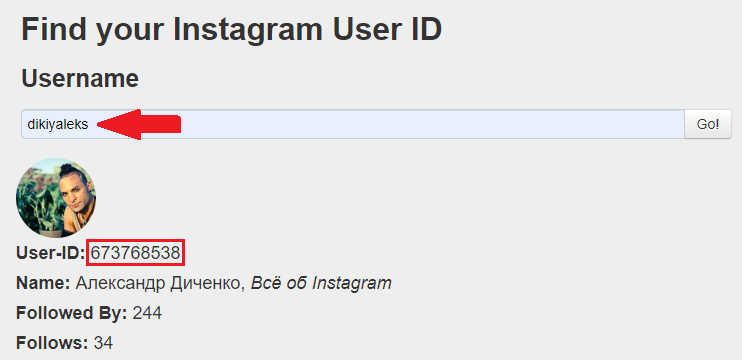 Cara menemukan id di instagram