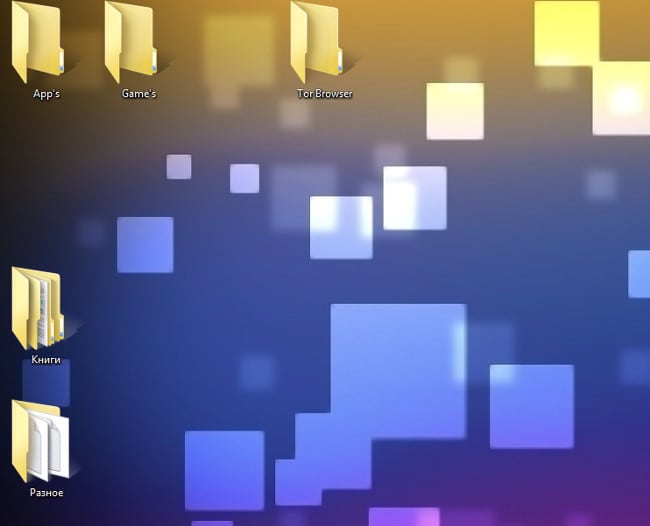 Ikon besar di Windows 7 Ikon besar di Windows 7