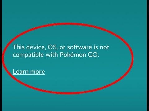 Cuplikan layar bug di Pokemon Go