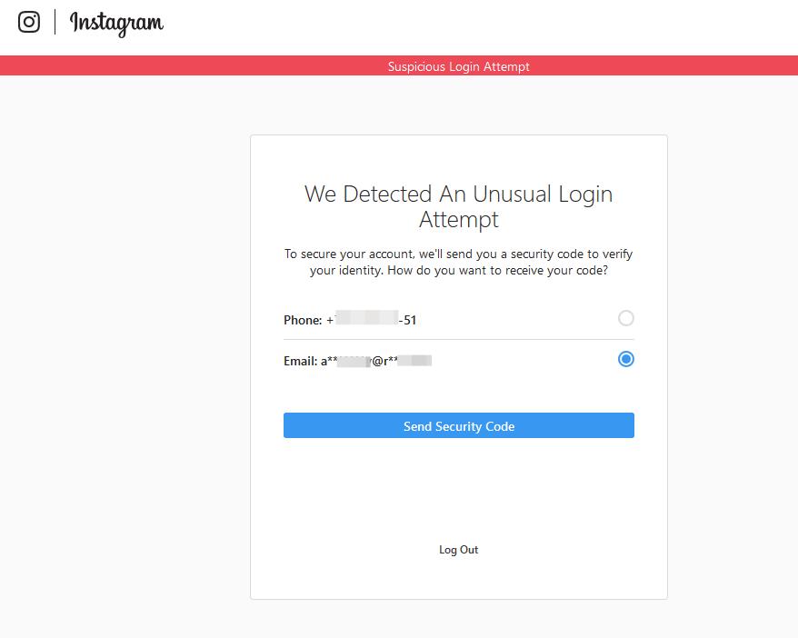 Mengapa saya tidak bisa masuk ke Instagram saya?  “Kami mendeteksi Mencoba login yang tidak biasa ”.
